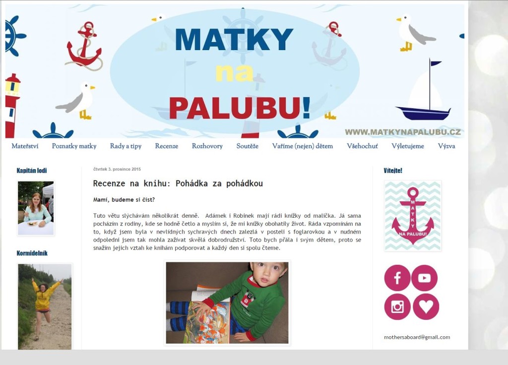 Blog - mattky na palubu